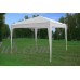 CS 10'x10' White EZ Pop up Canopy Party Tent Instant Gazebo 100% Waterproof Top with 4 Removable Sides - By DELTA Canopies   